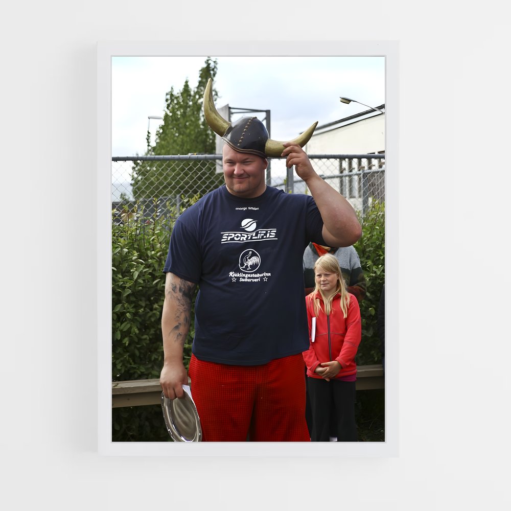 Poster L'Homme Cornu – affiche Powerlifting (vue 3)